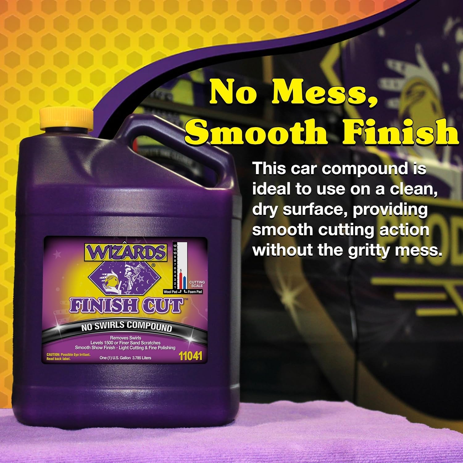 Finish Cut Compound - Levels Scratches and Brightens Dull Finishes with Smooth Show Finish - Non-Greasy and Water Based with Easy Clean-Up - Marine Compound and Finishing Material - 1 Gallon