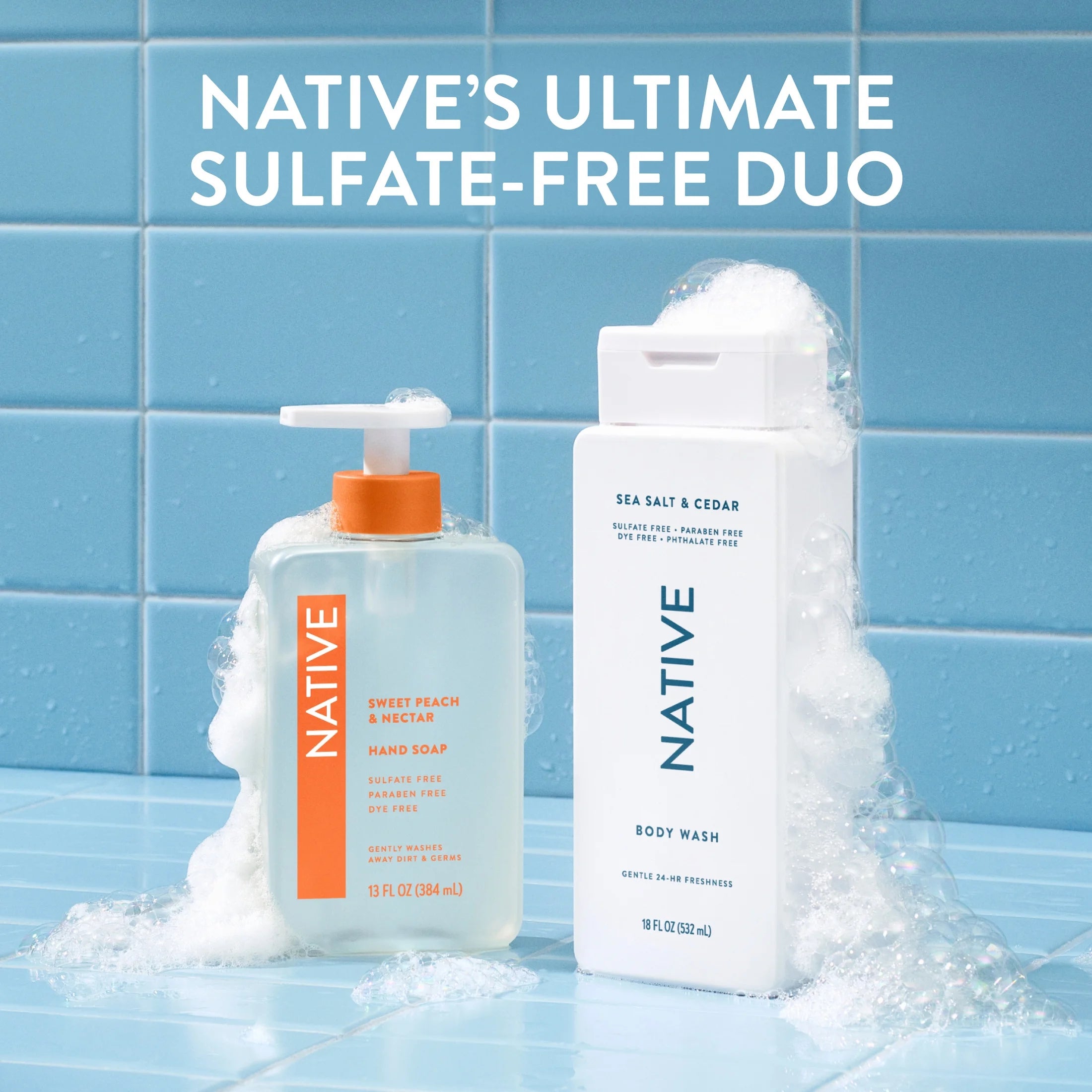 Body Wash, Sea Salt & Cedar, Sulfate Free, for Women & Men, 18 Fl Oz