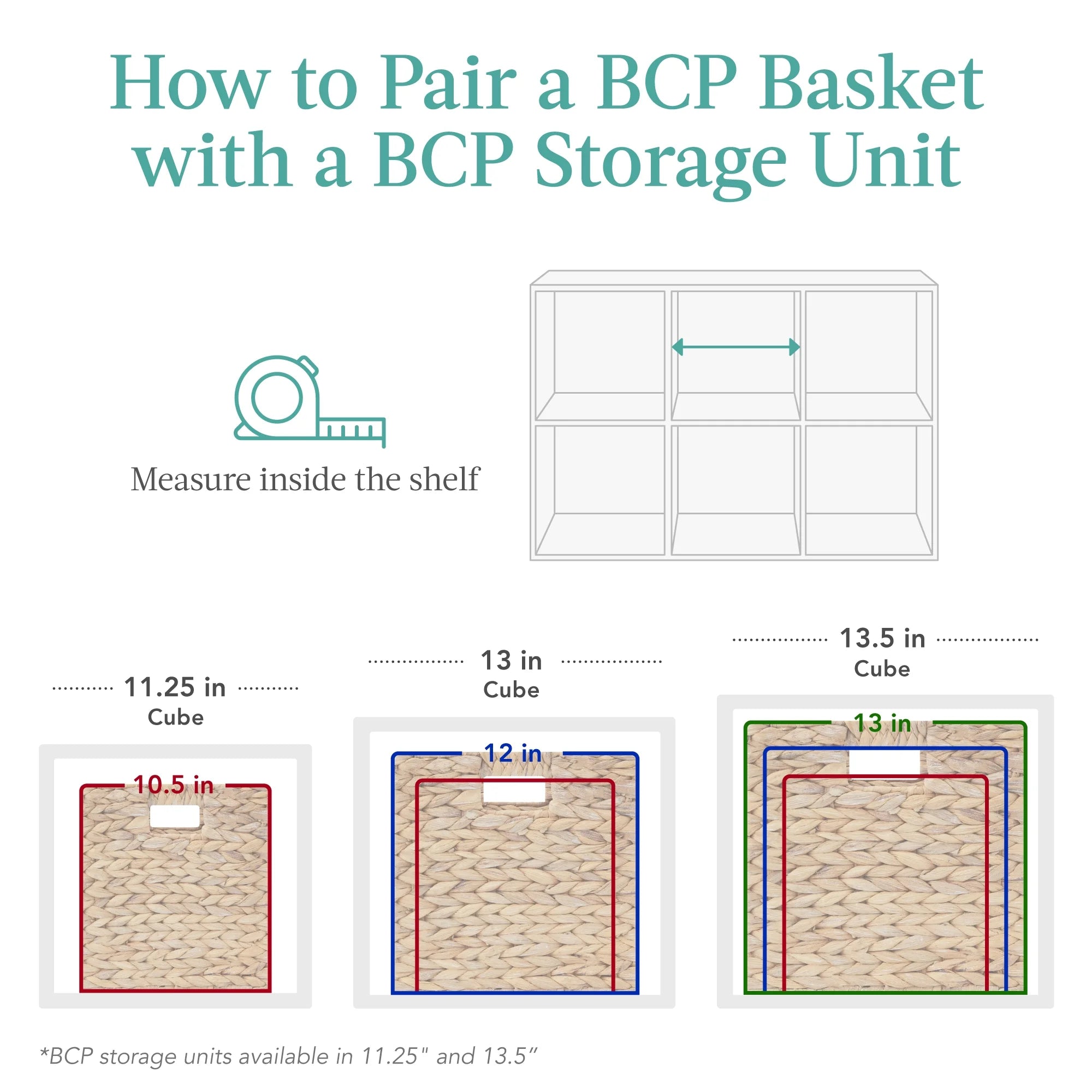 10.5X10.5In Hyacinth Storage Baskets, Set of 5 Multipurpose Collapsible Organizers - Natural