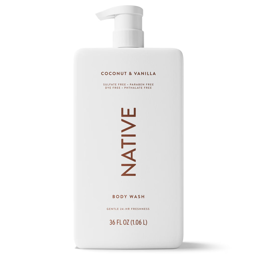 Body Wash, Coconut & Vanilla, Sulfate Free, 36 Fl Oz