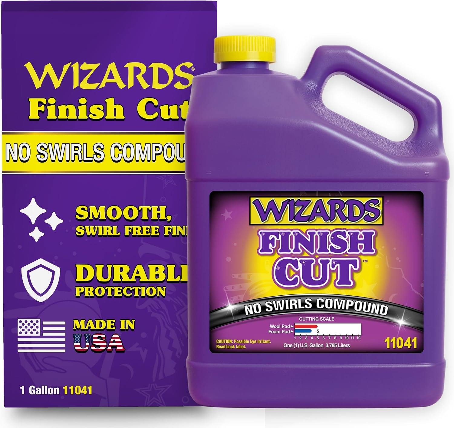 Finish Cut Compound - Levels Scratches and Brightens Dull Finishes with Smooth Show Finish - Non-Greasy and Water Based with Easy Clean-Up - Marine Compound and Finishing Material - 1 Gallon