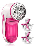 Cordless Fabric Shaver, Rechargeable Lint Remover, Electric Lint Shaver Sweater Defuzzer with 2 Replaceable Stainless Steel Blades, Remove Clothes Fuzz, Pills, Bobbles