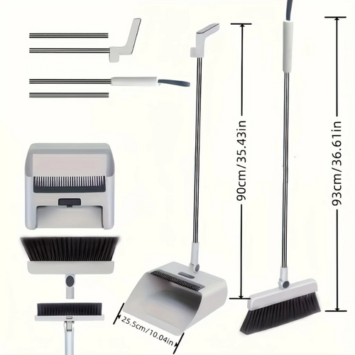 3-in-1 Home Cleaning Kit Broom Dustpan Brush